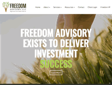 Tablet Screenshot of freedom-advisory.com